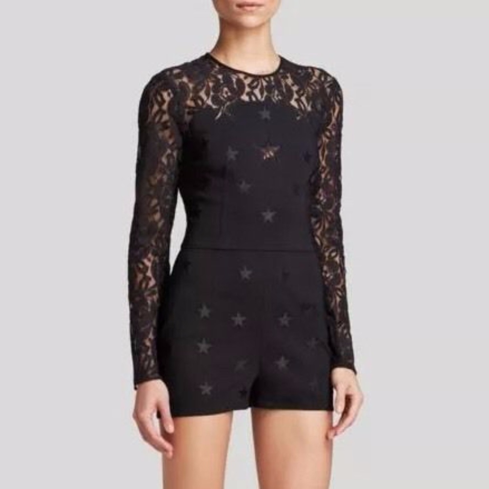 TORN by RONNY KOBO Romper Jumpsuit Black